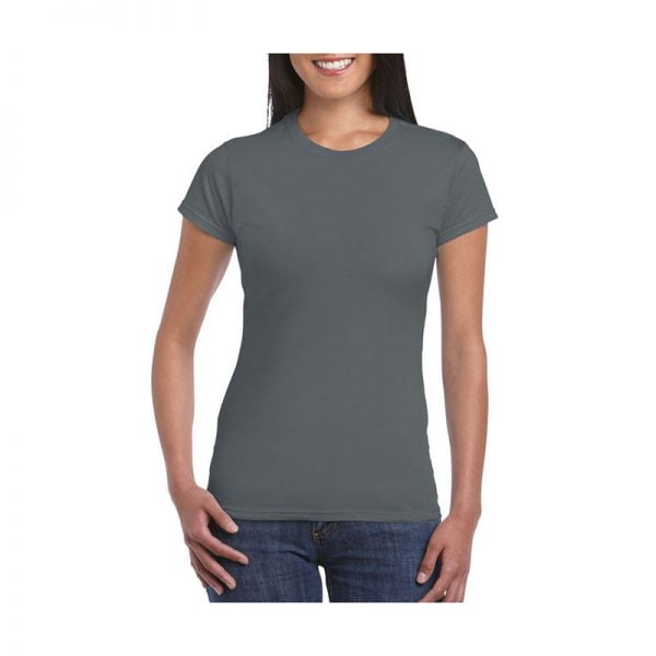 camiseta-gildan-softstyle-entallada-64000l-gris-carbon