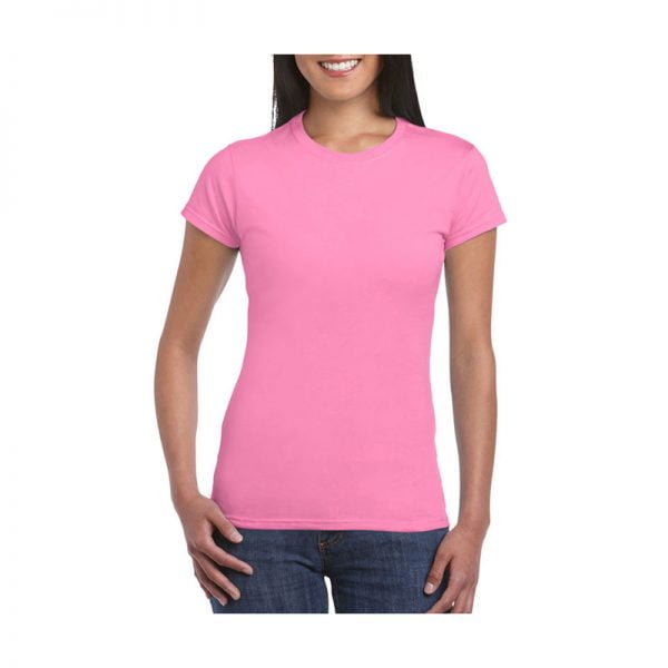 camiseta-gildan-softstyle-entallada-64000l-rosa-azalea