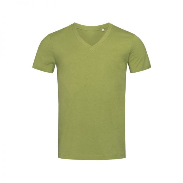 camiseta-stedman-st9210-organica-james-cuello-v-hombre-verde-tierra