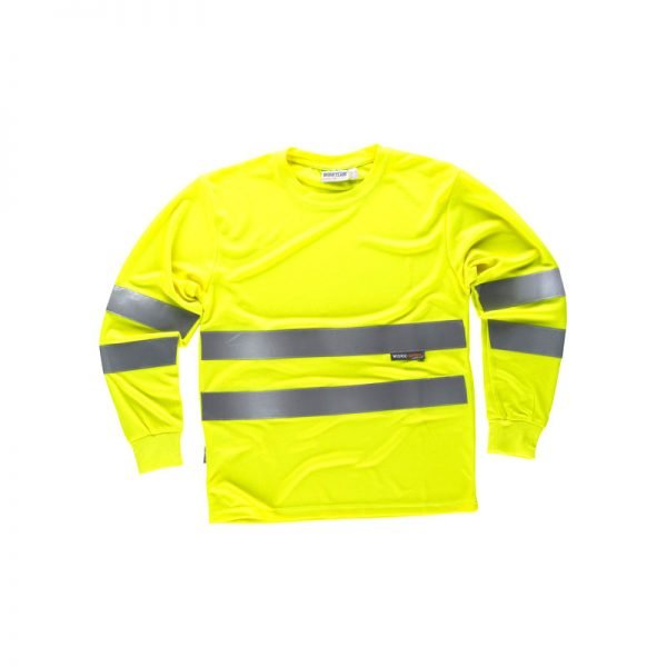 camiseta-workteam-alta-visibilidad-c3933-amarillo-fluor