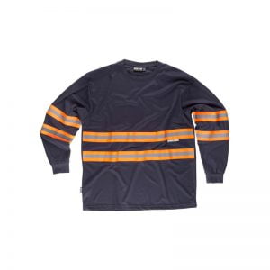 camiseta-workteam-alta-visibilidad-c3937-azul-marino-naranja