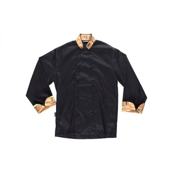 chaqueta-workteam-cocina-b9203-negro